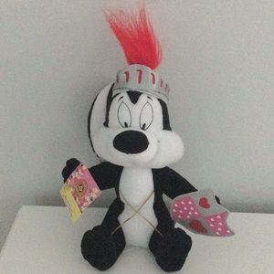Looney Tunes Pepe Le Pew Valentine Knight Plush Skunk Russell Stover No Candy